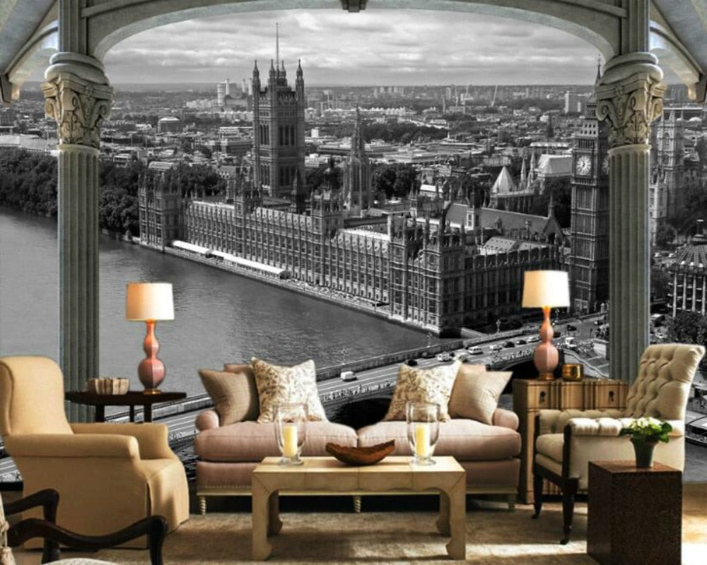 3D Wallpaper Retro London SKU# WAL0147