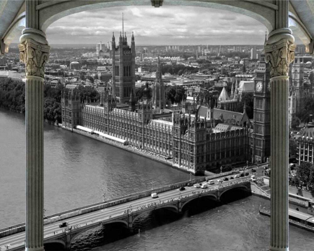 3D Wallpaper Retro London SKU# WAL0147