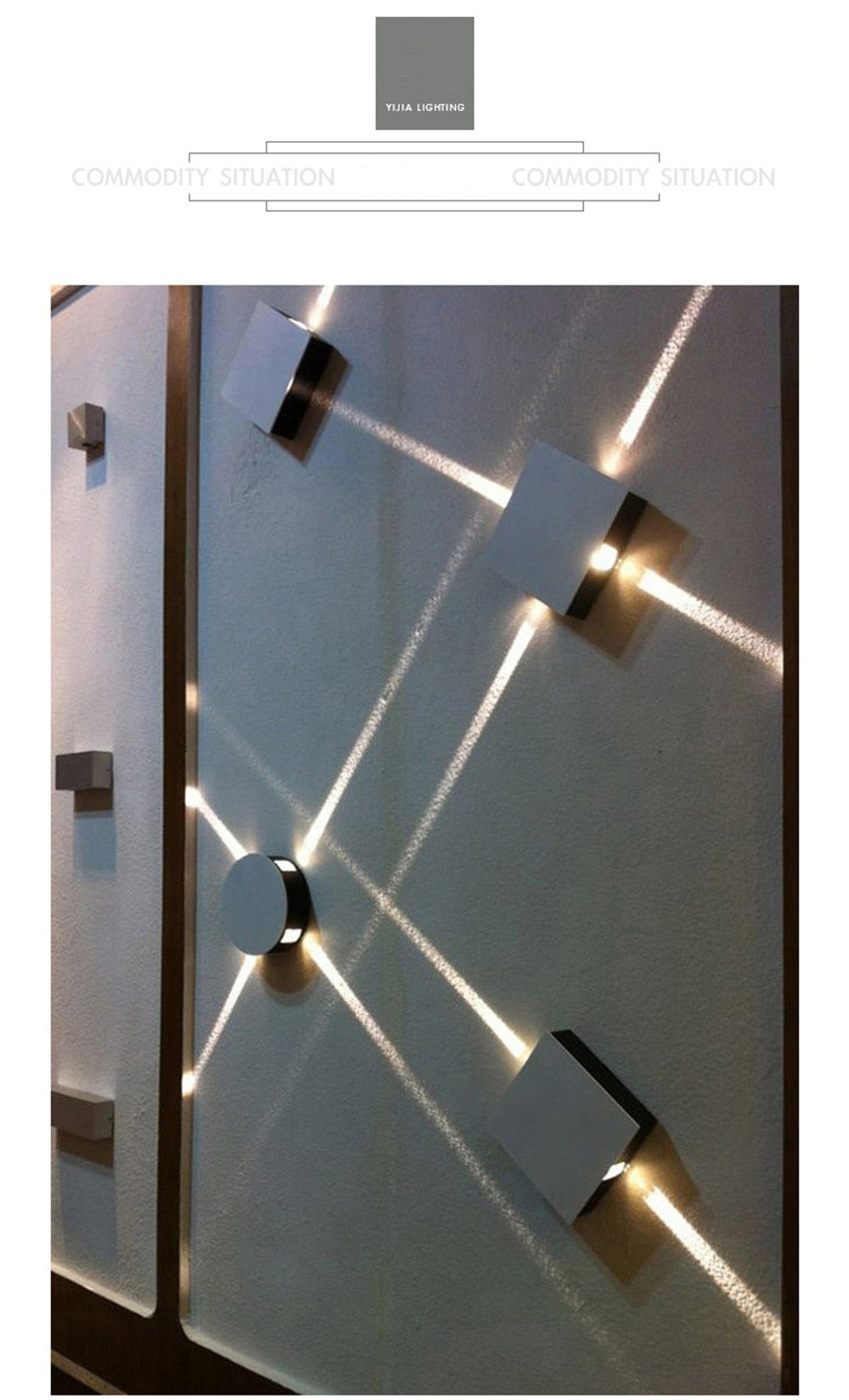 LED Wall Sconce Matrix Cross/Star 85V-265V SKU# LIG0048