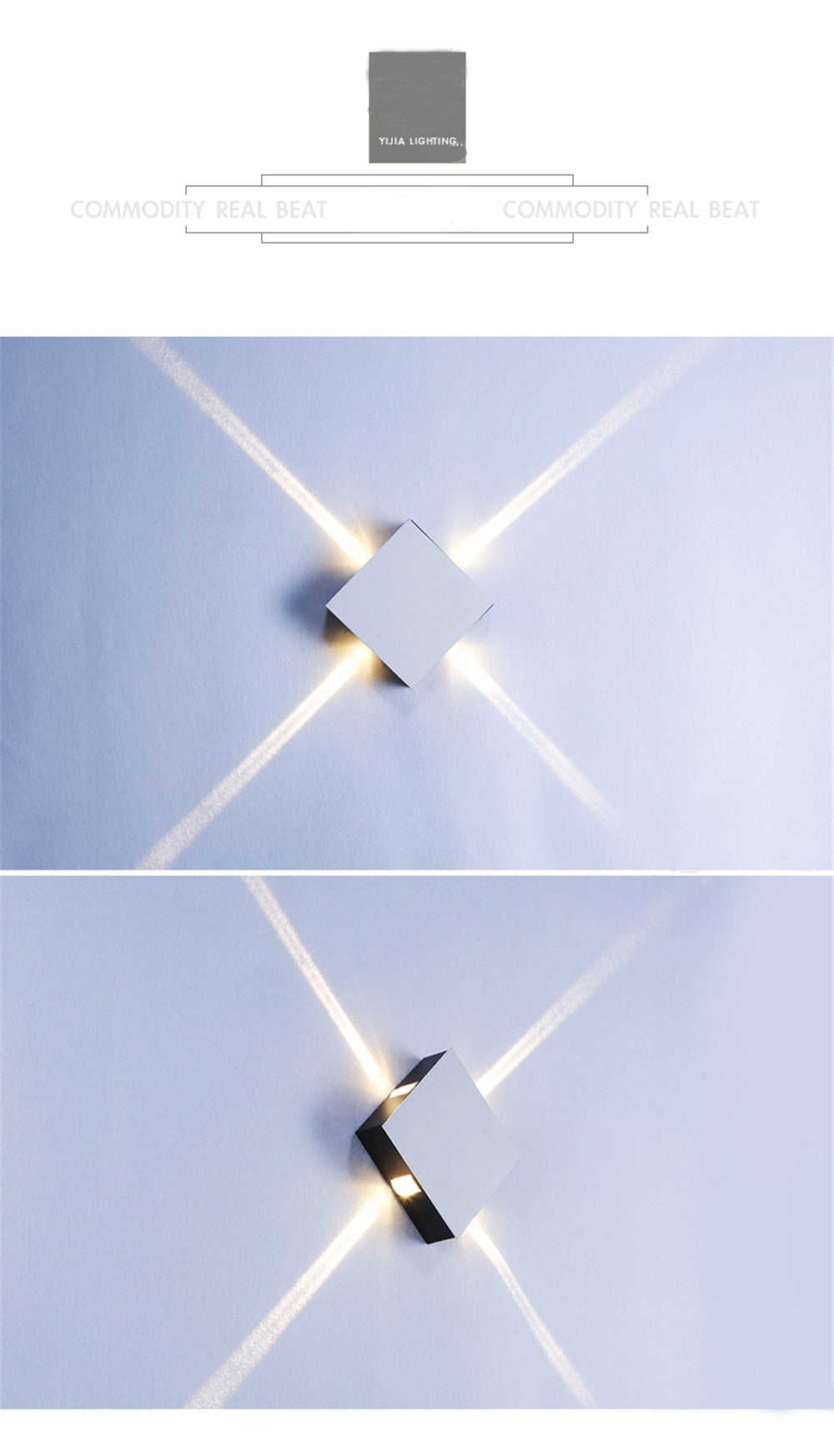 LED Wall Sconce Matrix Cross/Star 85V-265V SKU# LIG0048