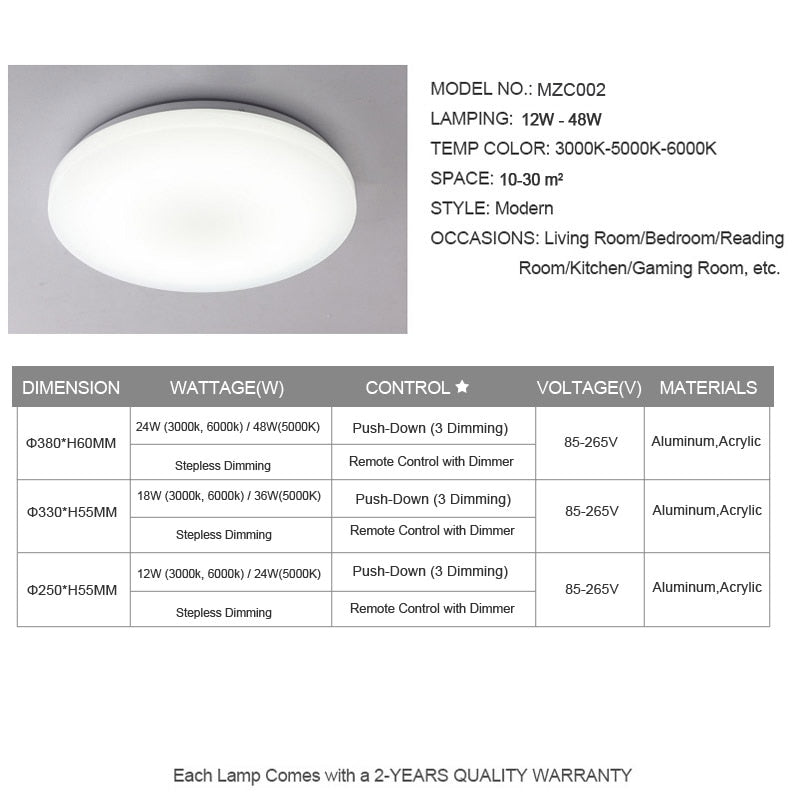 Moon Ceiling Remote Control White Interior SKU# LIG0002