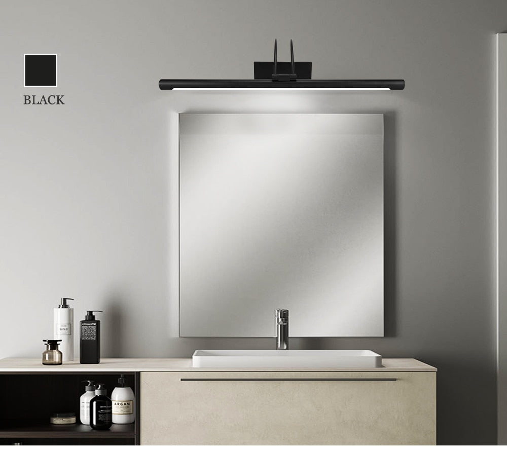 LED Polished Silver or Balck Vanity Wall Sconce SKU# LIG0038