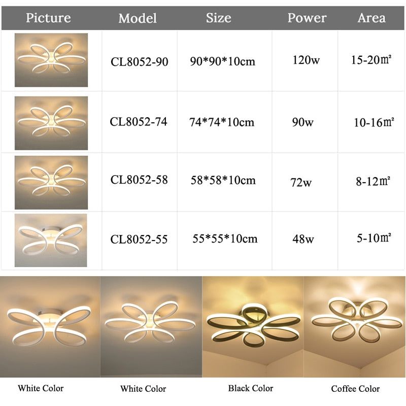 Wild Flower SMD/LED Remote Ceiling Light SKU# LIG0082