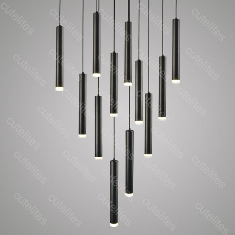 LED Zylinder Long Tube Suspension Dining Room SKU# LIG0101
